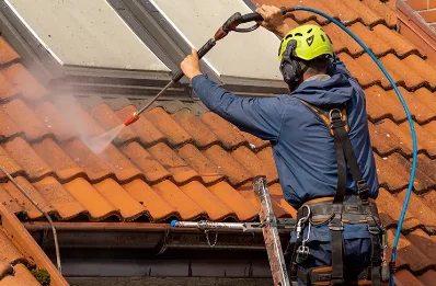Démoussage et hydrofuge de toiture à Bours